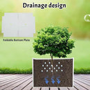 Galvanized Steel Rectangular Planter, 16"x 12"x 12" Small Planters for Outdoor Plants, White Outdoor Planter with Drainage Holes by GreenHaven Gardens