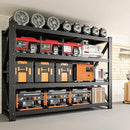 3000LBS Storage Shelves,48" W Garage Shelving Heavy Duty Metal Adjustable Garage Shelves, Shelving Units Industrial Shelving for Warehouse,48" W x 24" D x 69" H,Black