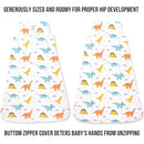 Baby Sleep Sack 1.0 TOG, Organic Cotton Baby Wearable Blanket with Two-Way Zipper, Swaddle Transition Baby Sleeping Bag, All-Season Sleep Sack for Newborn Infant Toddler Boy Girl, 12-18 Months, 1-Pack by TinyTreasures Baby Boutique