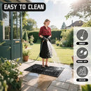 Yimobra Welcome Mat, Heavy Duty Sturdy Door Mats for Home Entrance Outdoor Indoor, Front Doormat for Outside Patio Floor Entry Porch Garage Office, Waterproof, Low Profile, 47 x 24, Black by CozyNest Decor
