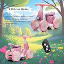 6V Electric Baby Balance Bike for 1 Year Old Boys Girls Ride on Toys 12-48 Months Toddler Balance Bike, 4 Wheels Kids First Bike with Remote Control First Birthday Gifts- Purple by TinyTreasures Baby Boutique