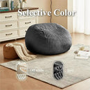 Premium Beige Bean Bag Chair for Adults with Armrest- Ultra Plush Memory Foam Lounge Sofa & Comfy Reading Nook Chair for Bedroom, Living Room & Dorm (Gray, 4FT) by CozyNest Decor