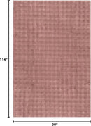 nuLOOM Jeni Checkered 7'6" x 9'6" Machine Washable Area Rug for Living Room Bedroom Dining Room Kitchen, Burgundy by CozyNest Decor
