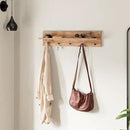 Modern Wall-Mounted Coat Rack with Shelf and Hooks - Wooden Entryway Organizer (Brown) by CozyNest Decor