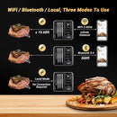 Wireless Meat Thermometer with 4 Probes, Inkbird Wifi BluetoothThermometer Digital Wireless for Rotisserie Grill Oven,Unlimited Range Dishwasher Waterproof Bluetooth Meat Thermometer for iOS & Android by TinyTreasures Baby Boutique