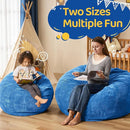 Bean Bag Chairs Teardrop Bean Bag Chair Beanbag Chair with Memory Foam Filled Machine Washable Cover for Living Room, Bedroom (Small,Blue) by TinyTreasures Baby Boutique