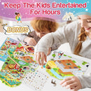 3D Sticker Scene Play Set – 4 Scenes with 300+ Stickers, Reusable Sticker Book, Waterproof Stickers for Kids & Adults by TinyTreasures Baby Boutique