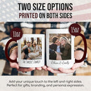 Custom Mug Upload Your Picture Personalized Coffee Mug with Photo Text Name Customized Cup Unique Ideas Gifts for Men Women Mom Dad Girlfriend Boyfriend Friend Family (Dark Red, 11oz) by TinyTreasures Baby Boutique