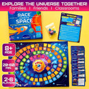 QUOKKA Space Board Game for Kids Ages 8-12 and Families – Fun Space Trivia Game with 50 Cards, Colorful Tokens & Game Board – Learn Planets, Moons Facts – Educational Family Games by TinyTreasures Baby Boutique