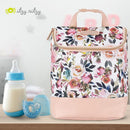 Itzy Ritzy Insulated Bottle Bag – Keeps Bottles Warm or Cool - Holds 3 Bottles & Features Interior Pocket for Ice Pack (Not Included), Blush Floral by TinyTreasures Baby Boutique