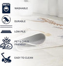 JONATHAN Y Machine-Washable Cream/Multi Runner Rug, 2x8, Kingdarr T-Rex Modern, Casual, Kids & Novelty for Living Room, Dining Room, Bedroom, Kitchen Easy-Cleaning, Non-Shedding (KDW103A-28) by CozyNest Decor