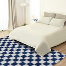 Super Soft Rug for Bedroom, 8x10 ft Blue and White Area Rug Classic Checkered Shaggy Anti-Skid High Pile Soft Fluffy Rug Fuzzy Carpet for Living Room Bedroom Kids Room Nursery, Dorm by TinyTreasures Baby Boutique