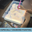 HIUKCOLED Rechargeable A4 Light Pad, Battery Powered Light Board, Stepless/6-level Dimmable Brightness with 3 Colors, Wireless LED Light Tracing Box for Diamond Painting,Drawing,Sketching,Animation by TinyTreasures Baby Boutique