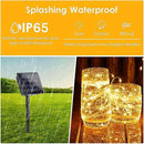 (Warm White ⇋ Cool White) Solar Christmas String Lights Outdoor, 2-Pack Total 80FT 200 LED Solar Twinkle Lights, Waterproof Copper Wire 8 Modes Solar Fairy Lights for Garden Tree Christmas Party Decor by GreenHaven Gardens