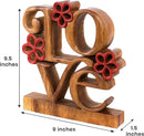 Decozen Gifts for Mom - Wooden Love Letters Sculpture - Mother's Day Birthday Gifts, Home, Office, Living Room, Shelf, Fireplace, Farmhouse, Tabletop, Boho and Mantle Decor - Mothers Day Decorations by CozyNest Decor
