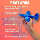 Airplane Toy Foam Airplanes for Kids - Best Stocking Stuffers for Boys & Girls - Easy Throwing Air Planes - Gift Idea Toy Games - Styrofoam Plane Glider - Great Gifts for Ages 4 5 6 7 8 9+ Year Old by TinyTreasures Baby Boutique