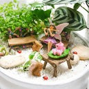 Fairy Garden Accessories Outdoor - Colorful Fairy Garden Starter Kit with a Fairy for a Garden and Miniature Furniture - 14 Piece Set by GreenHaven Gardens