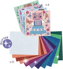 DJECO Lovely Pets Sticker Mosaic Craft Kit - Create Your Own Sparkling Pets for School or Gifts - Fun & Creative for Family & Friends, Boys & Girls, Educational Mosaic Art Craft Kit for Kids 5+ by TinyTreasures Baby Boutique