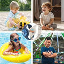 R-fun Waterproof Air Tag Bracelets [2 Pack] Compatible with Apple Air Tag Finders with Cartoon Pattern,Anti Lost GPS Item Finders Case Cover,Gray Car/Blue Shark by TinyTreasures Baby Boutique