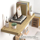 Fun Memories Floating Shelves - 24 Inch Rustic Wooden Wall Shelves - Extra Deeper & Thicker Wall Mounted Storage Shelf for Living Room, Kitchen, Farmhouse - 24" x 9" x 1.6" 2Pack, Oak by CozyNest Decor