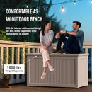 DRATO 230 Gallon Deck Box, Waterproof Resin Large Outdoor Storgae Box for Patio Furniture, Patio Cushions, Gardening Tools, Pool and Sports Supplies, Lockable by CozyNest Decor