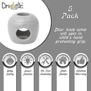 New & Improved - Door knob Baby Safety Cover - 5 Pack - Deter Little Kids from Opening Doors with A Child Proof Door Handle Lock - Driddle by TinyTreasures Baby Boutique