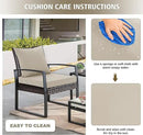Outdoor Chair Cushions, Waterproof Outdoor Cushions for Patio Furniture w/Fade-Resistant, Removable & Machine-Washable Covers, 19x19 Inch, Ideal for Seat in Gardens/Porch – Set of 4, Cream by GreenHaven Gardens