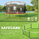 14FT 12FT 10FT 16FT Trampoline with Safety Enclosure, Anti-Rust Coating – ASTM Certified, Heavy-Duty Outdoor Trampoline with Ladder – for Kids & Adults by TinyTreasures Baby Boutique