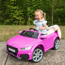 Electric Car for Kids, Licensed Audi 6V Kids Ride on Car Toy for Toddlers with Remote, Bluetooth - Pink by TinyTreasures Baby Boutique