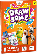 Drawsome Drawing Game for Creative Kids – 160 Prompt Cards with Characters, Actions, Styles & Places to Spark Imagination – Fun Single Player & Family Art Game with Painting Ideas by TinyTreasures Baby Boutique