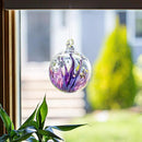 Luke Adams Handmade Glass Gazing Balls for Garden on Clearance – Hand Blown Glass Gazing Ball for Yard Décor – Decorative Garden Globe (Purple Crush/Lavender) by CozyNest Decor