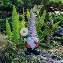 12 Inch Solar Garden Gnome Statue Clearance with Sunflower and Bird's Nest Light – Outdoor High Hat Gnome Sculpture Outdoor Statue for Patio and Garden Decor – Figurine Gift for Gnome Lovers by GreenHaven Gardens