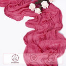 Hot Pink 6 Pack Cheesecloth Table Runner 10FT Boho Fabric Rustic Cheese Cloth Table Runner for Wedding 20 x 120 Inch Long Bridal Shower Baby Shower Gauze Sheer Birthday Party Table Decorations by CozyNest Decor