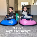 12V Kids Bumper Car, Electric Baby Bumper Car for Toddlers with Remote Control, 3 Speeds - Light Pink by TinyTreasures Baby Boutique