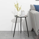 Plant Table Indoor Small,Black Metal Round Side Table.Modern Single Outdoor End Table for Small,Spaces,Patio,Office,Living Room, Bedroom Yard Garden Balcony Bedside by GreenHaven Gardens