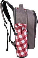 apollo walker Picnic Backpack Bag with Cooler Compartment, Detachable Bottle/Wine Holder, Fleece Blanket, Plates and Cutlery Set (2 Person, Gray) by GreenHaven Gardens