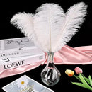 THARAHT White Ostrich Feathers 24pcs Natural Bulk 10-12Inch 25cm-30cm for Crafts Wedding Party Centerpieces Easter Gatsby and Christmas Tree Decoration Feathers by CozyNest Decor