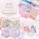 DIY 3D Sticker Scene 4 Sets of Reuseable and Waterproof Stickers Make Your Own Shop Scenes Sticker Cute Miniature Cartoon Stickers for Kids Adult by TinyTreasures Baby Boutique