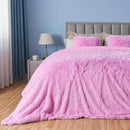 GONAAP Fuzzy Faux Fur Throw Blanket Queen Size Light Pink Super Soft Cozy Plush Fuzzy Shaggy Blanket for Couch Sofa Bed (Light Pink, Queen(90"x90")) by CozyNest Decor