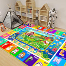 Kids Rug for Playroom, Kids Baby Playmat with Farm Sea Animal, Alphabet ABC Educational Rug, Floor Play Mat Carpet for Bedroom Preschool Classroom (59 X 39.4 INCH, Farm) by TinyTreasures Baby Boutique