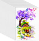 128 Sheets Watercolor Paper, 4"x6" Cold Press Water Color Paper for Kids Adults, 140lb/300gsm Artists Drawing Coloring Sketching Painting, Arts and Crafts Supplies, Valentine Gift Cards, White, Bulk by TinyTreasures Baby Boutique