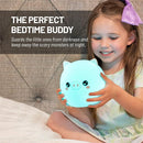 Lumipets Remote Control Silicone Night Light for Kids - Pig Design with 9 Soft Colors & Sleep Timer - Rechargeable, Battery-Operated Lamp for Bedroom | Baby Nursery, Toddler, Girls, Boys by TinyTreasures Baby Boutique