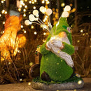 mopha Garden Gnomes Statues Outdoor Decor, Funny Solar Powered Fairy Firefly Lights Lawn Ornaments, Resin Figurines Outside Decoration Clearance Gardening Gift by GreenHaven Gardens