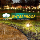 LED Landscape Lights,5W 120V AC Outdoor Pathway Garden Yard Spotlight,IP65 Waterproof Garden Flood Light,Outdoor Spotlight with Stake,UL Cord 5-ft with Plug (Pack of 4, Warm White) by GreenHaven Gardens