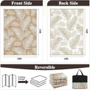 Pauwer Waterproof Outdoor Rug 10x14, Reversible Plastic Straw Patio Camping Rug, Indoor Outdoor RV Mat Carpet for Deck, Camper, Porch, Balcony, Backyard, Picnic, Leaf Brown by GreenHaven Gardens