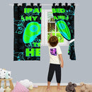 Gaming Curtain for Boys - 2Pcs Gamer Curtain Panels for Boys Bedroom Blackout Drapes Modern Games Patterns Windows Curtains Green Game Room Decor Grommet Top Thermal Insulated Curtains, 82" x 63" by TinyTreasures Baby Boutique