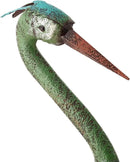 Alpine Corporation 40" Tall Outdoor Rustic Metal Crane Statue Yard Art Decoration by CozyNest Decor