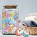 Large Glass Storage Jar, Glass Food Storage Containers with Bamboo Lid, Kitchen Containers Cereal Canisters Decorative Jar for Candy Snack Cookies Coffee Tea Nuts Airtight Glass Jars (Extra Large) by CozyNest Decor