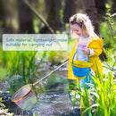 2PCS Fishing Net with Bucket, Telescopic Fishing Landing Net, Collapsible Kids Sand Bucket, Kids Fish Butterfly Catching for Freshwater Saltwater Outdoor Activities by TinyTreasures Baby Boutique