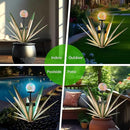 Tequila Rustic Sculpture Metal Yard Decor Hand Painted Metal Agave Garden Statue Green by GreenHaven Gardens